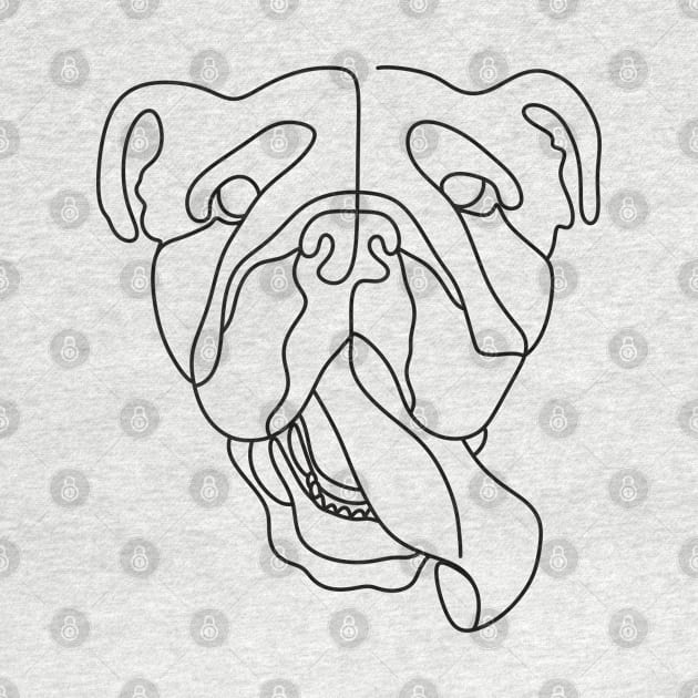 Bulldog tongue by Xatutik-Art